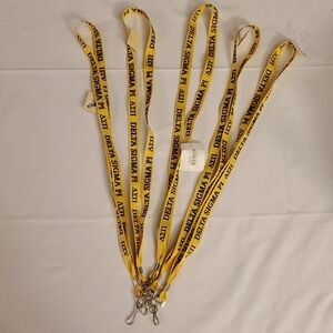 Delta Sigma Pi Lanyards, Set Of 5